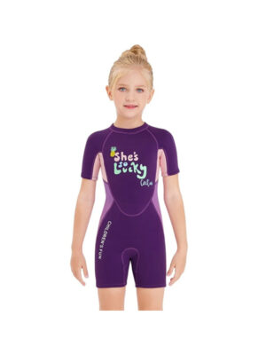 Purple Wetsuit Shorty